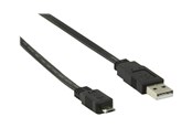 USB-kabel - Nedis - USB cable - USB to Micro-USB Type B - 1 m - CCGP60505BK10