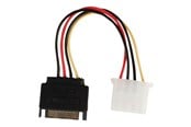 Strömkabel (intern) - Nedis - power adapter - SATA power to 4 PIN internal power - 15 cm - CCGP73530VA015