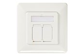 Nätverks tillbehör - Nedis flush mount outlet - CCGP89250IV
