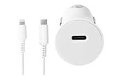 Mobile - Adapters & Chargers - Nedis car power adapter - 24 pin USB-C - 20 Watt - CCPDL20W111WT