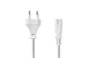 Strömkabel (intern) - Nedis Power Cable | Euro Male | IEC-320-C7 | Straight | Straight | Nickel Plated | 2.00 m - CEGL11040WT20