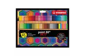 Skriv- och ritverktyg - STABILO - Pen 88 fineliner ARTY cardboard wallet of 65 colors - 201128