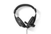 Hörlurar / Headset - Nedis PC-headset | Over-Ear | Stereo | 1x 3.5 mm / 2x 3.5 mm - CHST210BK