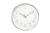 Decoration - Nedis - clock - quartz - wall mountable - 30 cm - white silver - CLWA015PC30SR