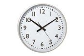 Decoration - Nedis Easy To Read Numbers - clock - quartz - wall mountable - 38 cm - frame: aluminium - CLWA016PC38AL