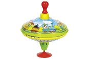 Träleksaker - Goki - Humming top with wooden handle train - 53058