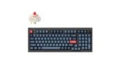 Tangentbord - Keychron V5 MAX QMK/VIA Wireless RGB Hot Swap Jupiter Red - Carbon Black - Gaming Tangentbord - Nordisk - Svart - V5M-D1-BO