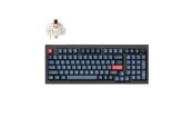 Tangentbord - Keychron V5 MAX QMK/VIA Wireless RGB Hot Swap Jupiter Brown - Carbon Black - Gaming Tangentbord - Nordisk - Svart - V5M-D3-BO