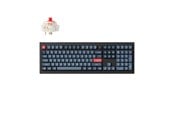 Tangentbord - Keychron V6 MAX QMK/VIA Wireless RGB Hot Swap Jupiter Red - Carbon Black - Tangentbord - Nordisk - Svart *DEMO* - V6M-D1-BO
