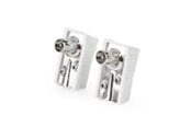 Antennkabel - Nedis IEC (Coax) Connector | Angled | Male | Nickel Plated - CSGB40900WT