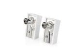 Antennkabel - Nedis IEC (Coax) Connector | Angled | Female | Nickel Plated | 75 Ohm - CSGB40920WT
