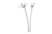 Övriga kablar - Nedis Coax / CAT6 Combination Cable - bulk aerial/network cable - 25 m - CSGG4500WT250