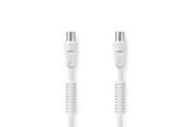 Antennkabel - Nedis Coax Cable | IEC (Coax) Male | IEC (Coax) Female | Nickel Plated - CSGL40020WT150