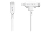 USB-kabel - Hyper Juice Lightning cable - Lightning / USB - 1.5 m - HJ4010WHGL