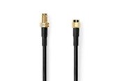 Antennkabel - Nedis SMA Cable | SMA Male | SMA Female | Gold Plated | 50 Ohm - CSGL02400BK100