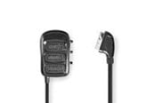 Displaykabel - Nedis SCART Switchbox | SCART Male | 3x SCART Female | Nickel Plated - CVGB31835BK05