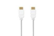 Displaykabel - Nedis High Speed HDMI Cable with Ethernet | 4K@30Hz | ARC | 10.2 Gbps | 2.00 m | Round | PVC | White - CVGB34000WT20