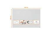 Konferens & Presentation - Nobo Infinity Frameless Magnetic Whiteboard 900x600mm - 1915714