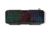 Tangentbord - Nedis - keyboard - wired gaming - AZERTY - French - black - Gaming Tangentbord - Fransk - Svart - GKBD110BKFR