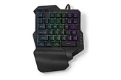 Tangentbord - Nedis - keyboard - wired single-handed gaming - black - Gaming Tangentbord - Svart - GKBDS110BK