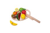 Träleksaker - Classic World Wooden Cutting Fruit with Cutting Board 17 pcs. - 2824