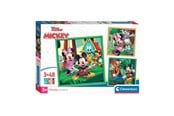 Pusselspel - Clementoni Jigsaw Puzzle Super Color Square Mickey and Friends 3x48pcs. Golv - 25298
