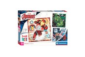 Pusselspel - Clementoni Jigsaw Puzzle Super Color Square Marvel Avengers 3x48pcs. Golv - 25315