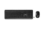Tangentbord - Nedis - keyboard and mouse set - QWERTY - US - black - Tastatur & Mus set - Engelska (US) - Svart - KBMCW100BKUS