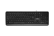 Tangentbord - Nedis - keyboard - QWERTZ - German - black - Tangentbord - Tysk - Svart - KBMU200BKDE