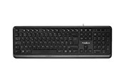 Tangentbord - Nedis - keyboard - AZERTY - French - black - Tangentbord - Fransk - Svart - KBMU200BKFR