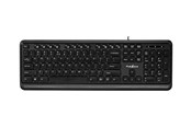 Tangentbord - Nedis - keyboard - QWERTY - US International - black - Tangentbord - Universal - Svart - KBMU200BKUS