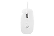 Mus - Nedis - mouse - USB - white - Mouse - Optic - 3 knappar - Vit - MSWD200WT