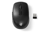 Mus - Nedis - mouse - black - Mouse - Optic - 6 knappar - Svart - MSWS110BK