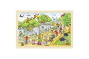 Pusselspel - Goki Jigsaw puzzle 24 pcs - Visit at the Zoo Trä - 57808