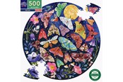 Pusselspel - eeBoo Round Puzzle 500 pcs - Moths - EPZFMOT