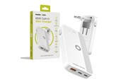 Mobile - Adapters & Chargers - Mobile Origin 65W GaN III Slim Charger dual USB-C - Single USB-A white - GAN-65W-SLM-WHT