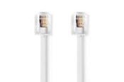 Nätverkskabel - Nedis Telecom Cable | RJ11 Male | RJ11 Male | 5.00 m - Vit - TCGL90200WT50