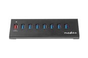 USB Hub - Nedis UHUBUP3810BK - hub - 8 ports USB Hub - USB 3.2 - 8 porte - Svart - UHUBUP3810BK