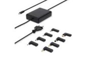 Laddare - Nedis notebook-adapter | GaN | 100 W | 5 / 9 / 12 / 15 / 20 V DC | 3.0 / 5.0 A - NBAU100110BK