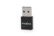 USB-kabel - Nedis Network Dongle | Wi-Fi | AC600 | 2.4/5 GHz (Dual Band) - WSNWM610BK