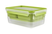 Kökstillbehör - EMSA CLIP & GO - food storage container - green transparent - 2.2 L - 3110600385