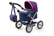 Docka, bamse och tillbehör - Bayer Design Doll's Pram Trendy - Dark Blue - 13054AA