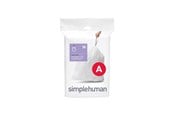 Rengöring - Simplehuman Kod A skräddarsydda soppåsar, förpackning med 30, vit - CW0160