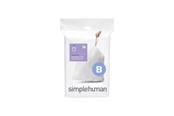 Rengöring - Simplehuman Kod B skräddarsydda soppåsar, förpackning med 30, vit - CW0161