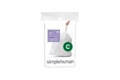 Rengöring - Simplehuman Kod C skräddarsydda soppåsar, förpackning med 20, vit - CW0162