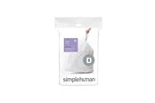 Rengöring - Simplehuman Kod D skräddarsydda soppåsar, förpackning med 20, vit - CW0163