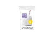 Rengöring - Simplehuman Kod E skräddarsydda soppåsar, förpackning med 20, vit - CW0164