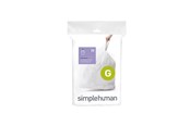 Rengöring - Simplehuman Kod G skräddarsydda soppåsar, förpackning med 20, vit - CW0166