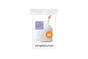 Rengöring - Simplehuman Kod H skräddarsydda soppåsar, förpackning med 20, vit - CW0168