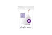 Rengöring - Simplehuman Kod K skräddarsydda soppåsar, förpackning med 20, vit - CW0171